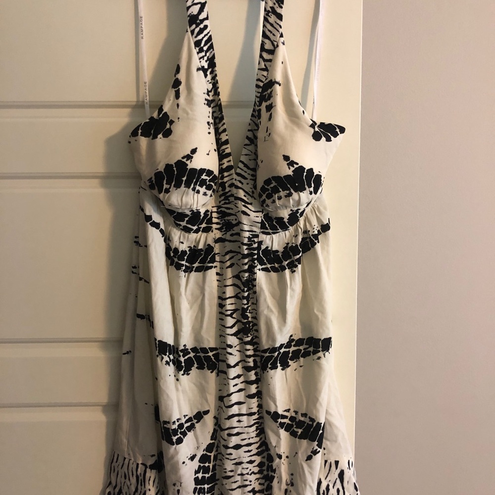 Rampage size large tie neck dress
